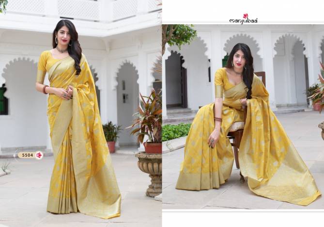 Majubaaa Maaisha Festive Wear Banarasi Silk Designer Fancy Saree Collection